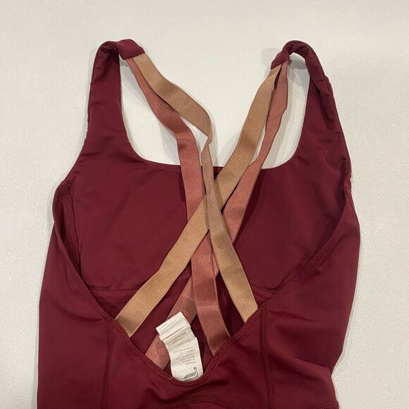 Fabletics Burgundy One Piece Swimsuit Women’s Small - Picture 6 of 6